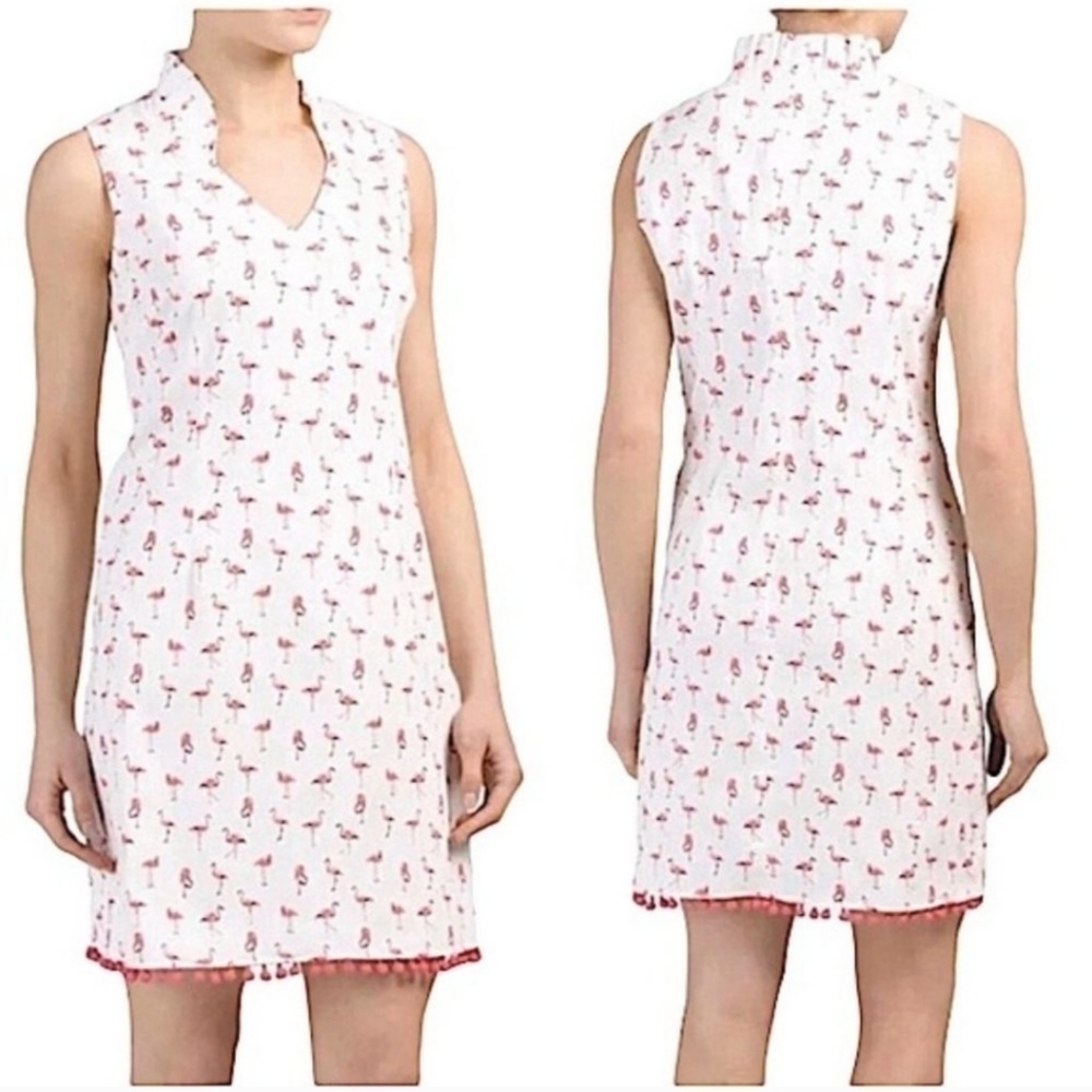 Chetta b flamingo midi dress